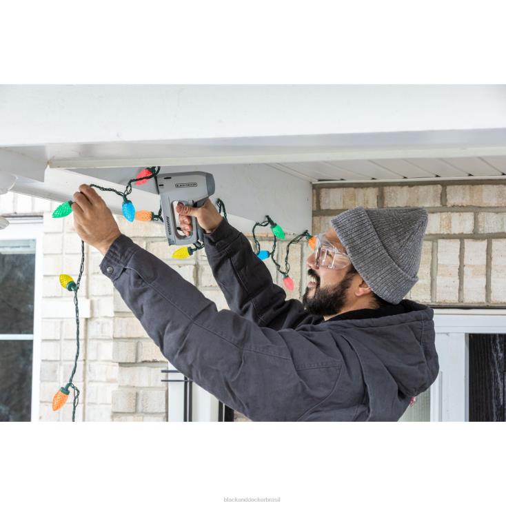 BLACK+DECKER N20D158grampeador resistente com guia de fio/kit de pregador casa e estilo de vida BLACK+DECKER N20D158grampeador resistente com guia de fio/kit de pregador casa e estilo de vida