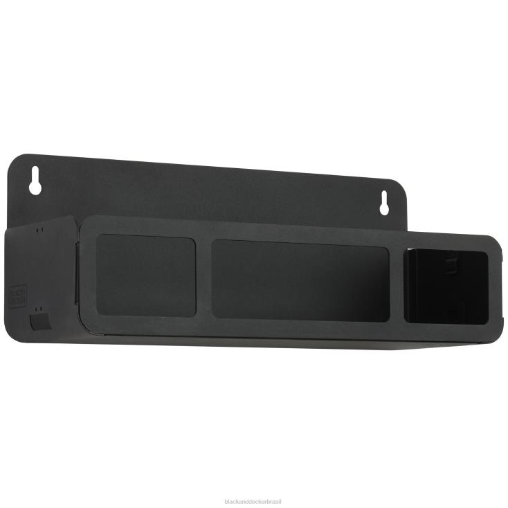 BLACK+DECKER N20D128prateleira preta suspensa / sistema de rack magnético com suportes casa e estilo de vida BLACK+DECKER N20D128prateleira preta suspensa / sistema de rack magnético com suportes casa e estilo de vida