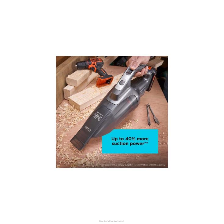 BLACK+DECKER N20D56Dustbuster 20v max powerconnect aspirador portátil sem fio (somente ferramenta) limpeza BLACK+DECKER N20D56Dustbuster 20v max powerconnect aspirador portátil sem fio (somente ferramenta) limpeza